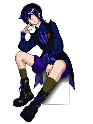 Kleis' natural hair colour in ouji attire.