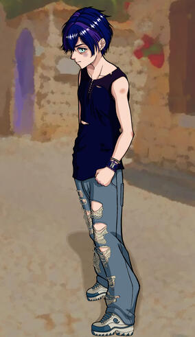 Kleis as a child in their uncle's seaside village